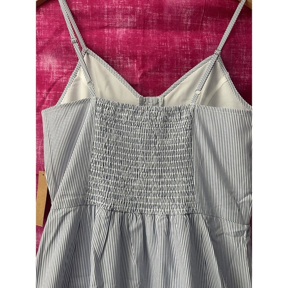 Rokoko Sun Dress Women's Blue Pinstriped Lined Size Small NWT - Picture 4 of 6